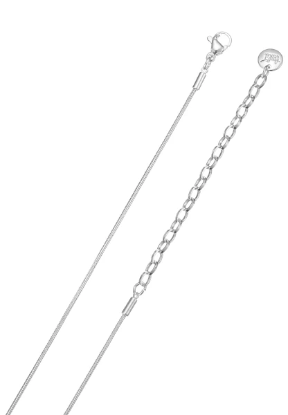 Leslii kurze Schlangenkette Strassoval | Silber Fabrikpreis
