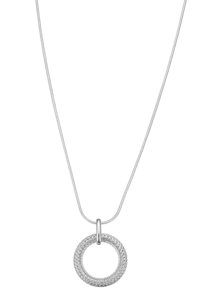 Leslii kurze Schlangenkette Strasskreis | Silber Sonderangebot