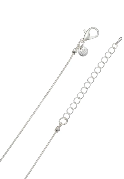 Leslii lange Schlangenkette Stone | Silber Rabatt