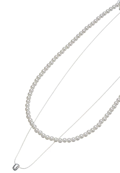 Leslii kurze Halskette - 01/silber Begrenztes Angebot