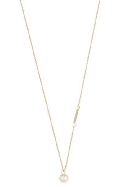 Leslii Lange Kette weiße Perle Gold Black Friday