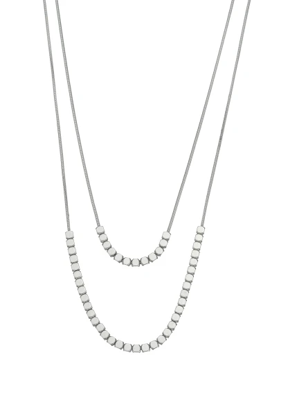 Leslii Kurze Kette Layering Würfel Silber Heißer Verkauf