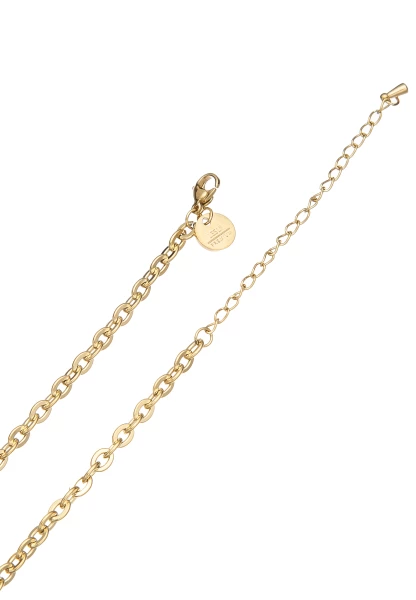 Leslii Kurze Layering-Kette Herz Gold Kostenlose Rückgabe