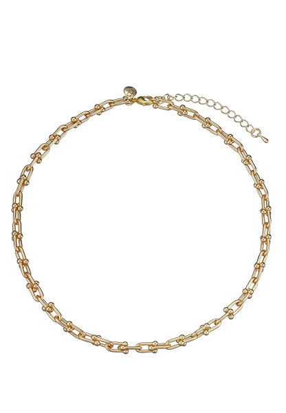 Leslii Kurze Halskette Glieder Collier Gold Letzter Tag