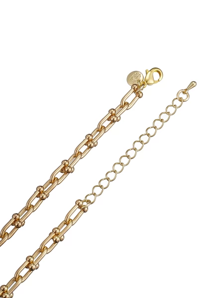 Leslii Kurze Halskette Glieder Collier Gold Letzter Tag