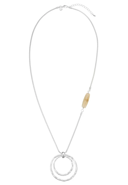Leslii Lange Kette Nature Silber Clearance-Verkauf
