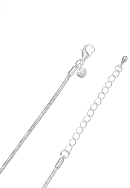 Leslii Lange Kette Nature Silber Clearance-Verkauf
