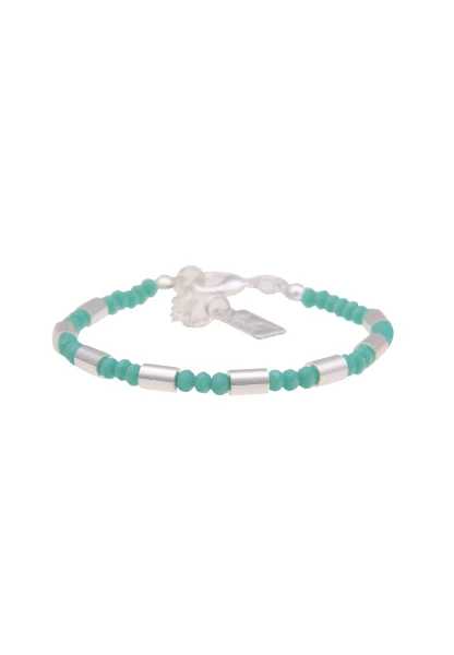 -50% SALE Leslii Armband Glasperlen Filigran in Silber Türkis Saisonale Angebote