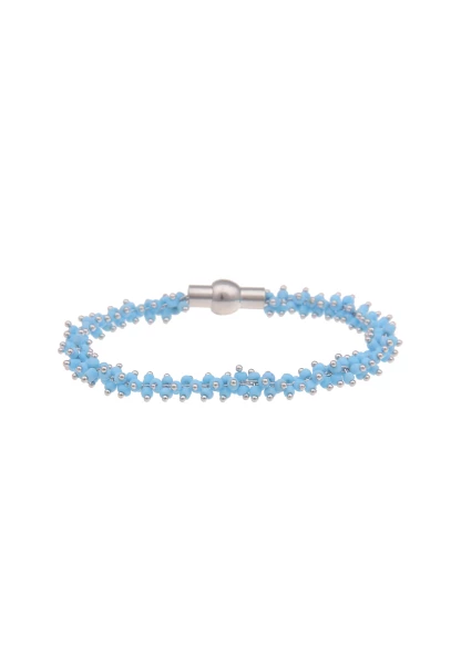 -50% SALE Leslii Armband Perlchen Silber Blau JETZT KAUFEN