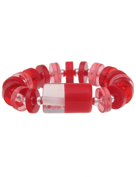Leslii -50% SALE Armreif im Statement-Look in Rot Zeitbegrenzte Promotion
