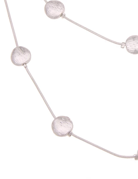 -50% SALE Leslii Kurze Halskette Muster Rund in Silber Nur für heute