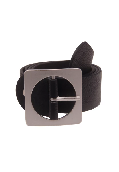 -50% SALE! Leslii Damen-Gürtel Square schwarzer Gürtel Breite 4cm in Schwarz Begrenzt auf 3 Tage