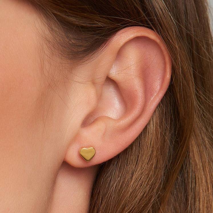 Mosuo Jewellery Herz Gold Ohrringe - Vermeil Neuheiten