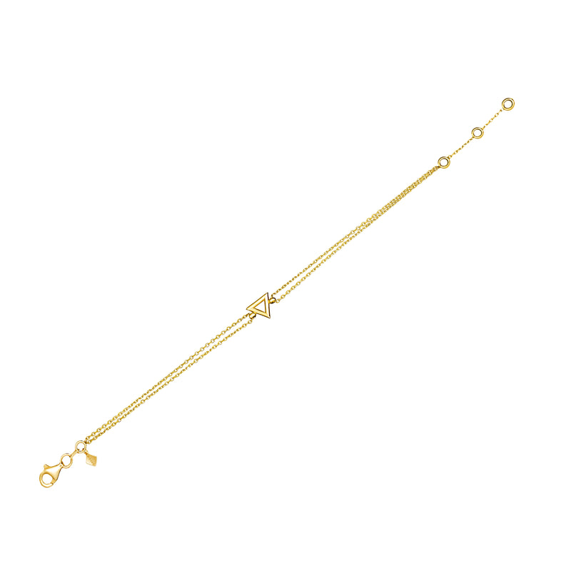 Mosuo Jewellery Dreieck Gold Armband Bis zu 55% Rabatt
