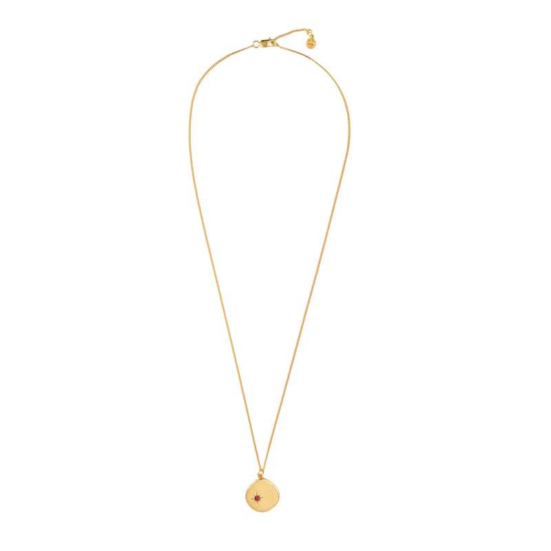 Mosuo Jewellery Geburtsstein Halskette Januar - Vermeil & Granat Super Rabatt