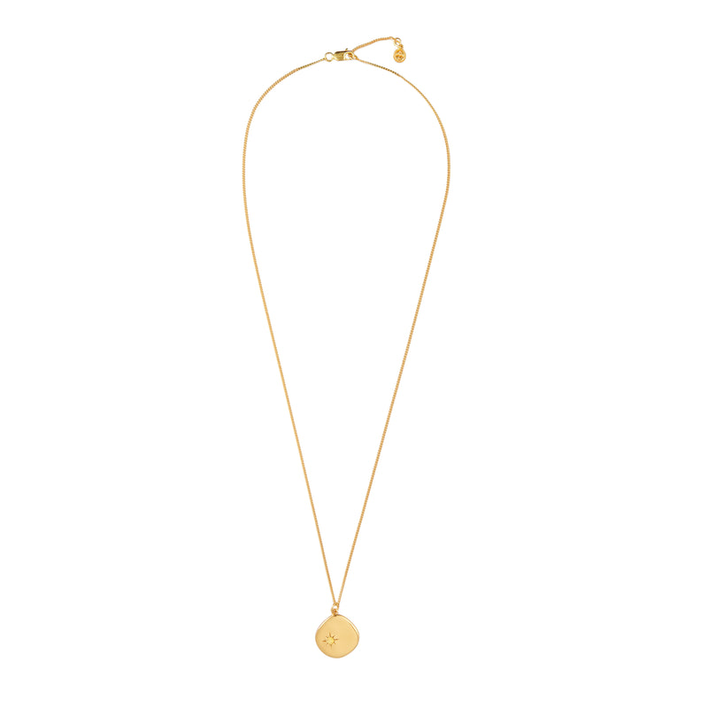 Mosuo Jewellery Geburtsstein Halskette November - Vermeil & Citrin zollfrei