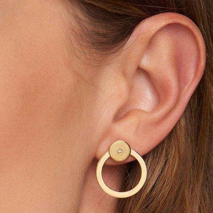Mosuo Jewellery Brilliant Ohrstecker mit Creole Versandkostenfrei
