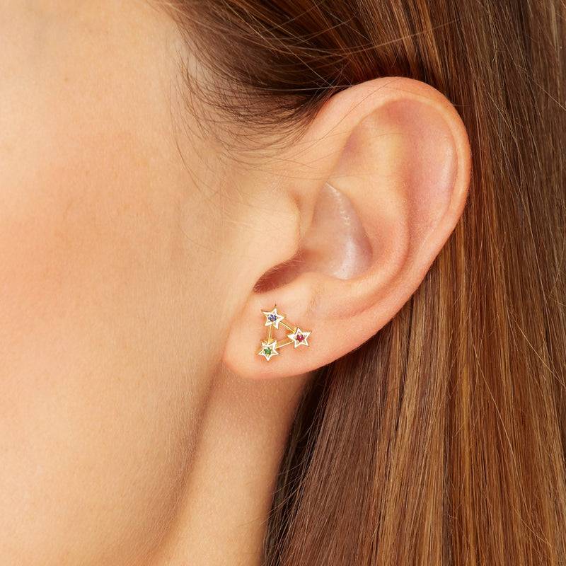 Mosuo Jewellery Regenbogen Stern Ohrstecker Begrenztes Angebot