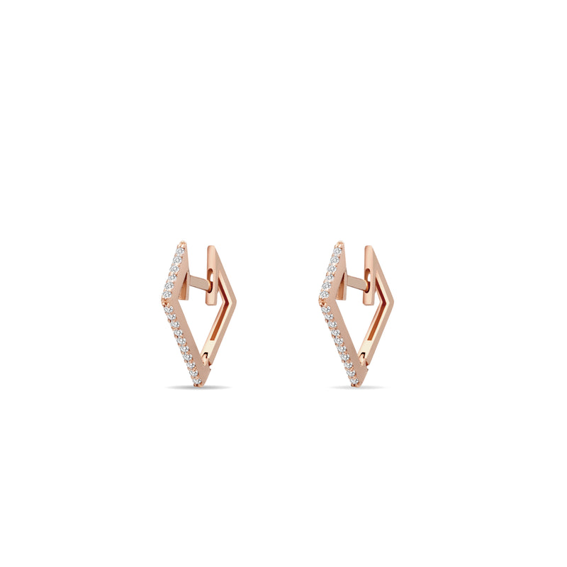Mosuo Jewellery Eckige Diamant Creolen Exklusivangebot