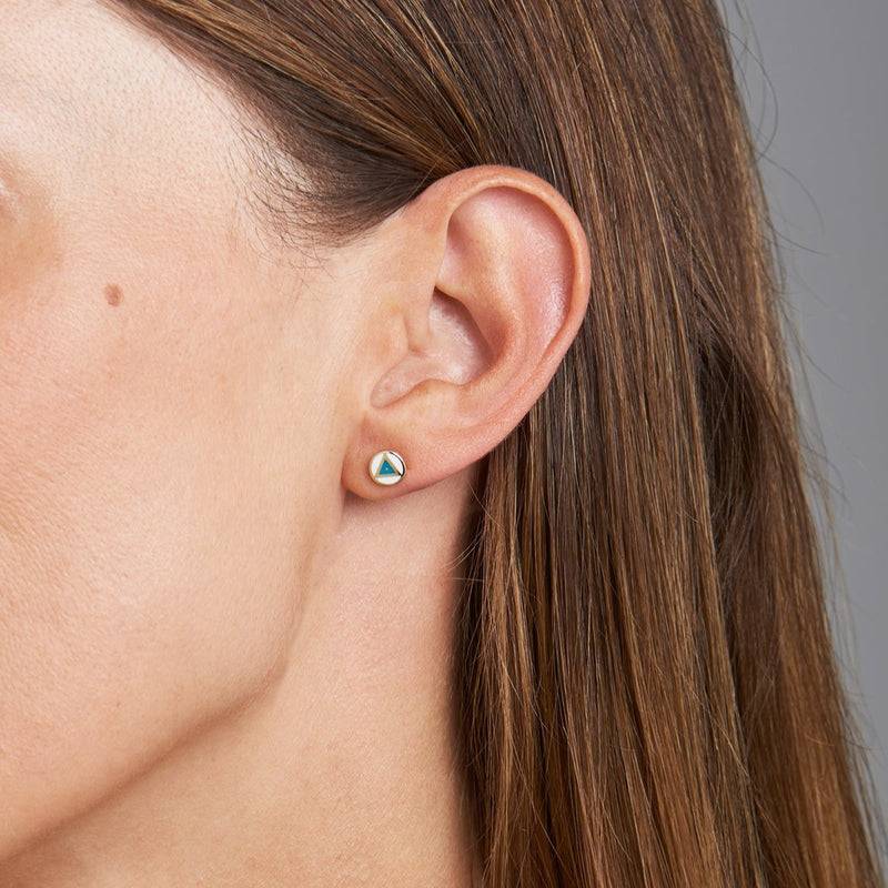 Mosuo Jewellery Emaille Dreieck Ohrringe Saisonschlussverkauf