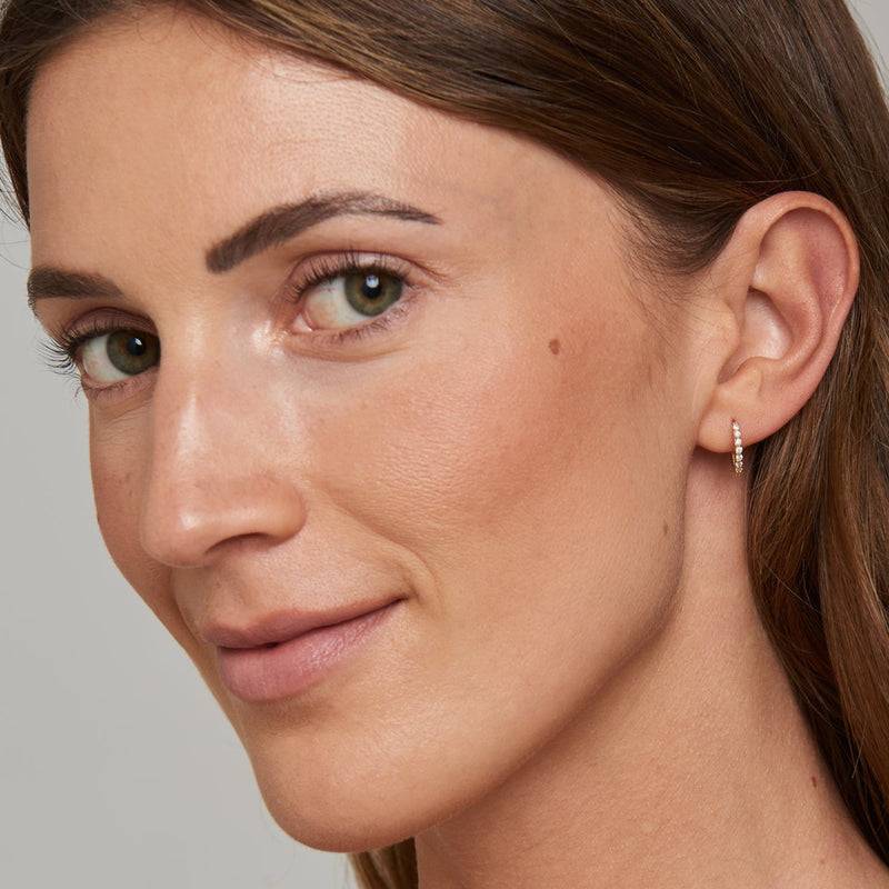 Mosuo Jewellery Mini Diamant Creole mit Nazar Auge Cyber Monday