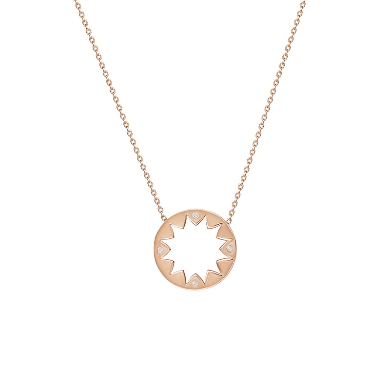 Mosuo Jewellery Sonnen Diamant Anhängerkette Lagerräumung