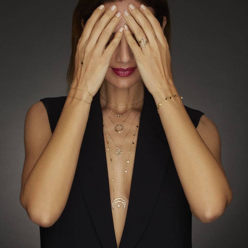 Mosuo Jewellery Diamant Mond & Stern Halskette Zeitlich begrenztes Angebot