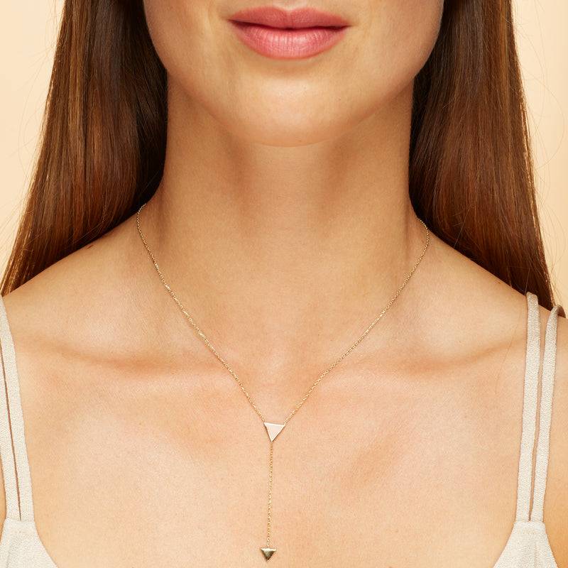 Mosuo Jewellery Pfeil Rosé Y-Halskette VIP-Rabatte