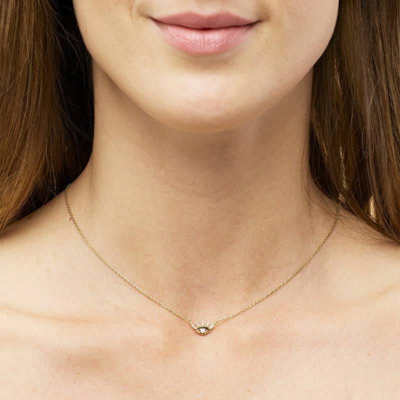 Mosuo Jewellery Evil Eye Diamant Halskette Tiefpreis