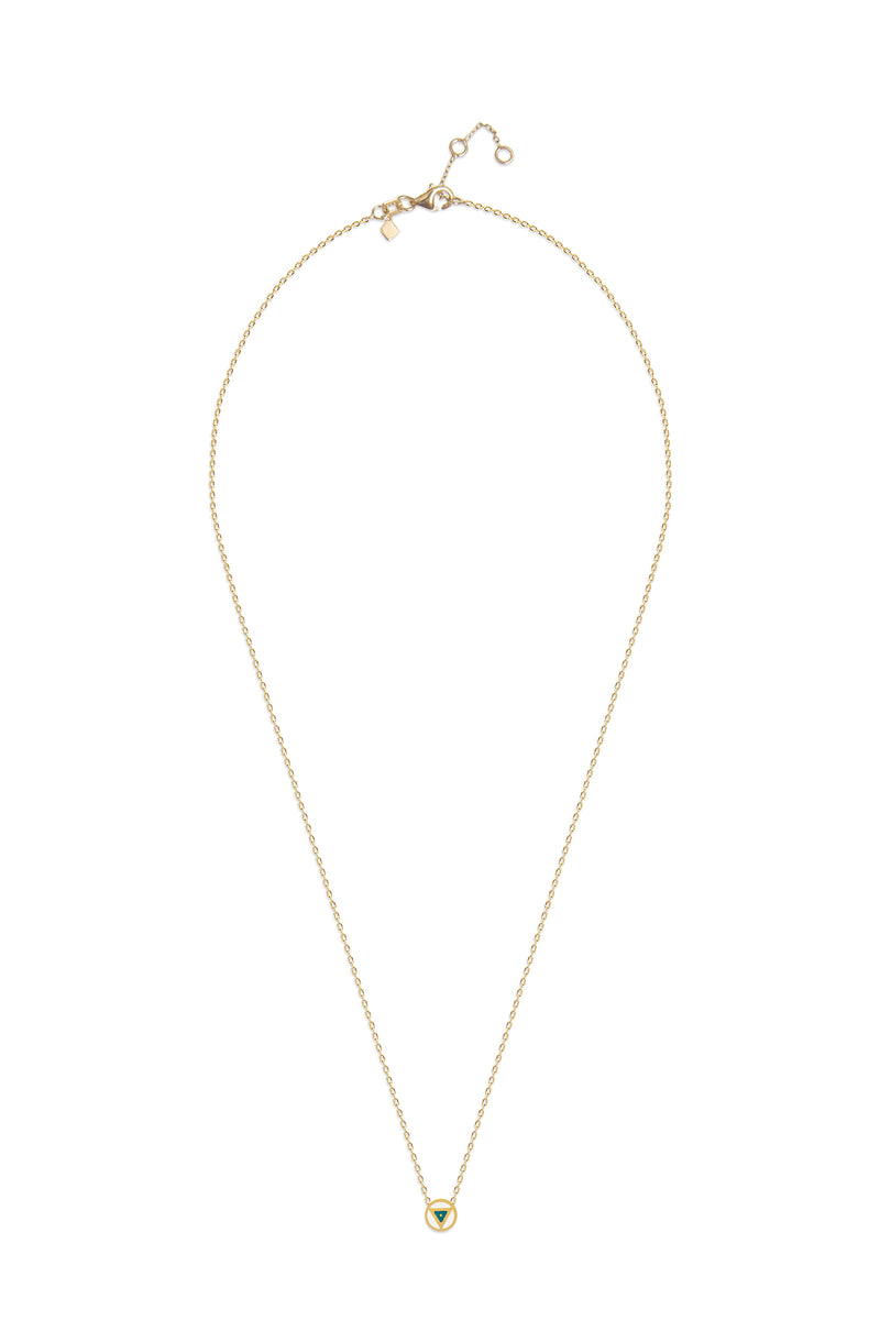 Mosuo Jewellery Emaille Dreieck Halskette Begrenzte Freigabe