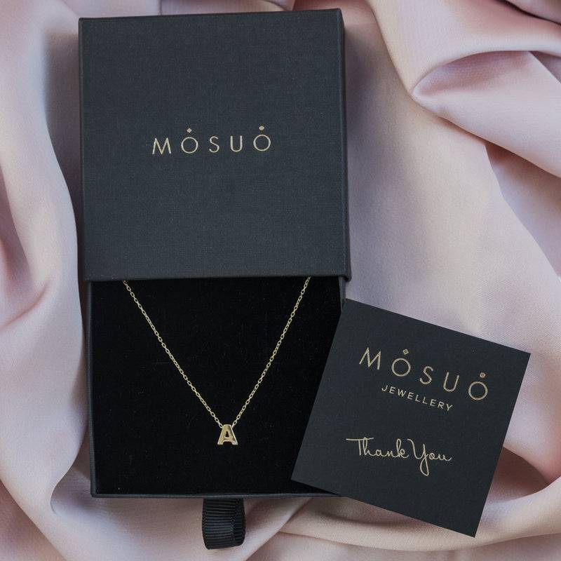 Mosuo Jewellery Diamant Buchstaben Halskette “A” - Vermeil Letzte 3 Tage