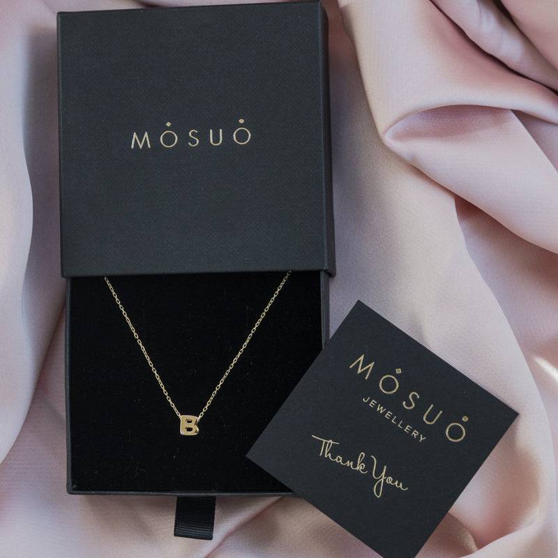 Mosuo Jewellery Diamant Buchstaben Halskette “B” - Vermeil JETZT KAUFEN