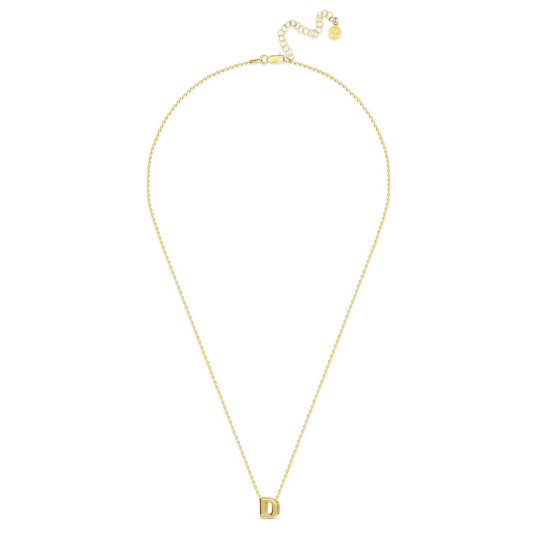 Mosuo Jewellery Diamant Buchstaben Halskette “D” - Vermeil Letzte 2 Tage