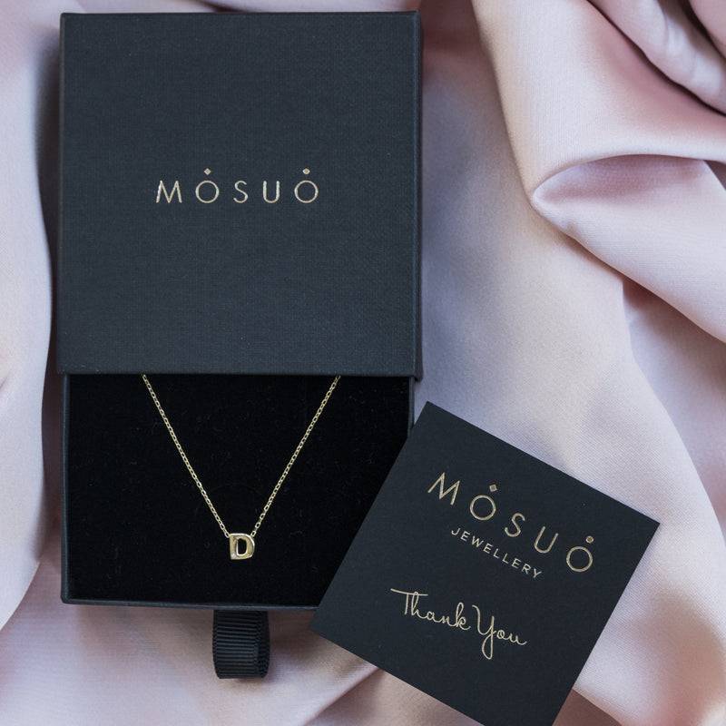 Mosuo Jewellery Diamant Buchstaben Halskette “D” - Vermeil Letzte 2 Tage