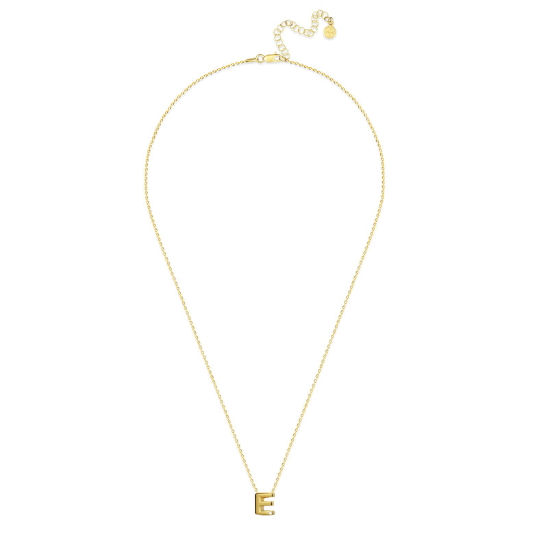 Mosuo Jewellery Diamant Buchstaben Halskette “E” - Vermeil Letzter Tag