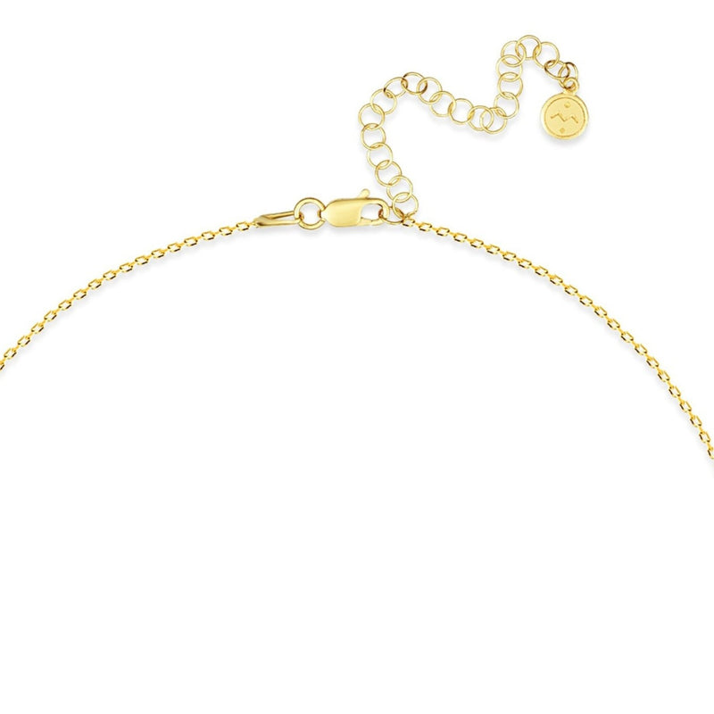 Mosuo Jewellery Diamant Buchstaben Halskette “E” - Vermeil Letzter Tag