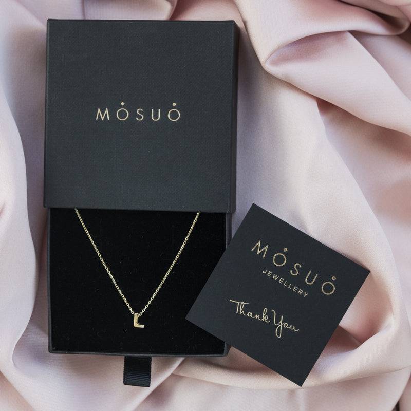 Mosuo Jewellery Diamant Buchstaben Halskette “L” - Vermeil Vierteljährliche Förderung