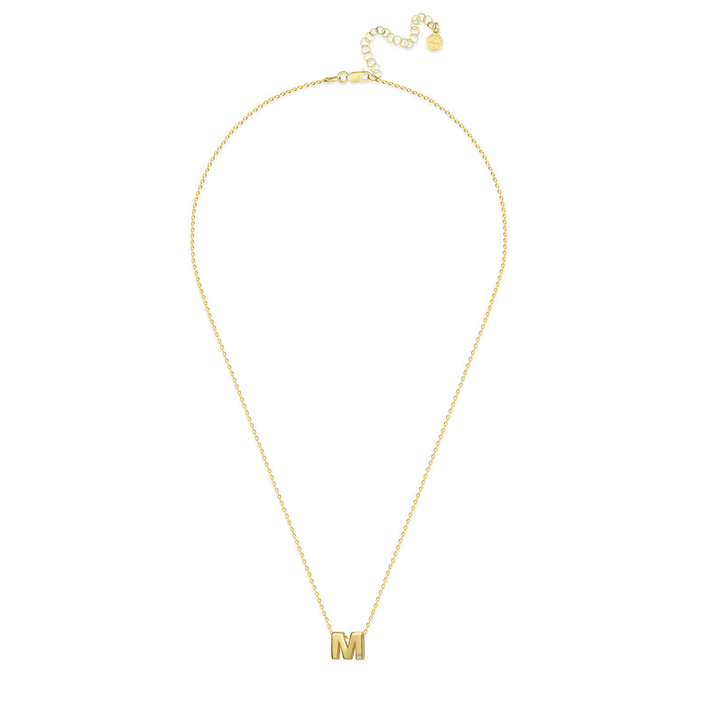 Mosuo Jewellery Diamant Buchstaben Halskette “M” - Vermeil Bis zu 55% Rabatt