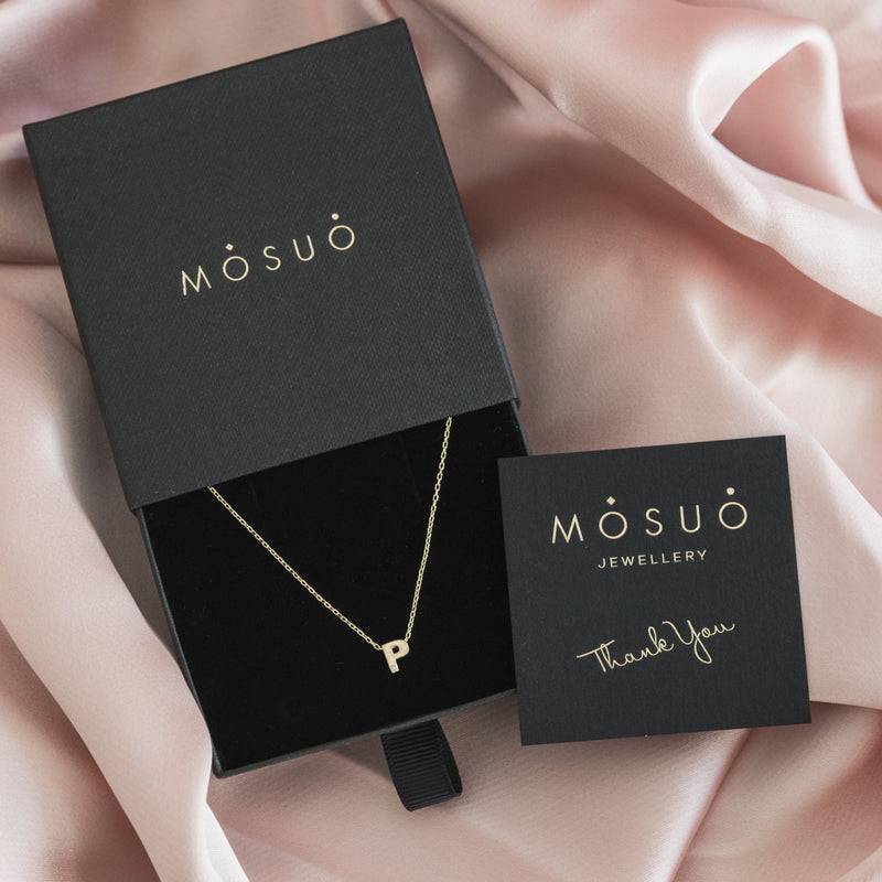 Mosuo Jewellery Diamant Buchstaben Halskette “P” - Vermeil Super Rabatt