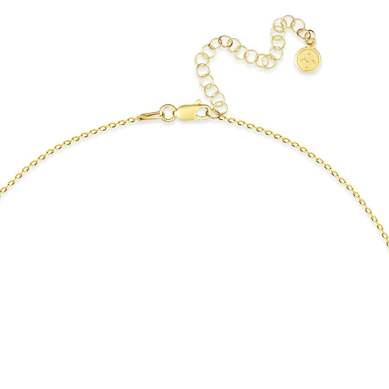 Mosuo Jewellery Diamant Buchstaben Halskette “R” - Vermeil 50% Rabatt mit kostenlosem Versand