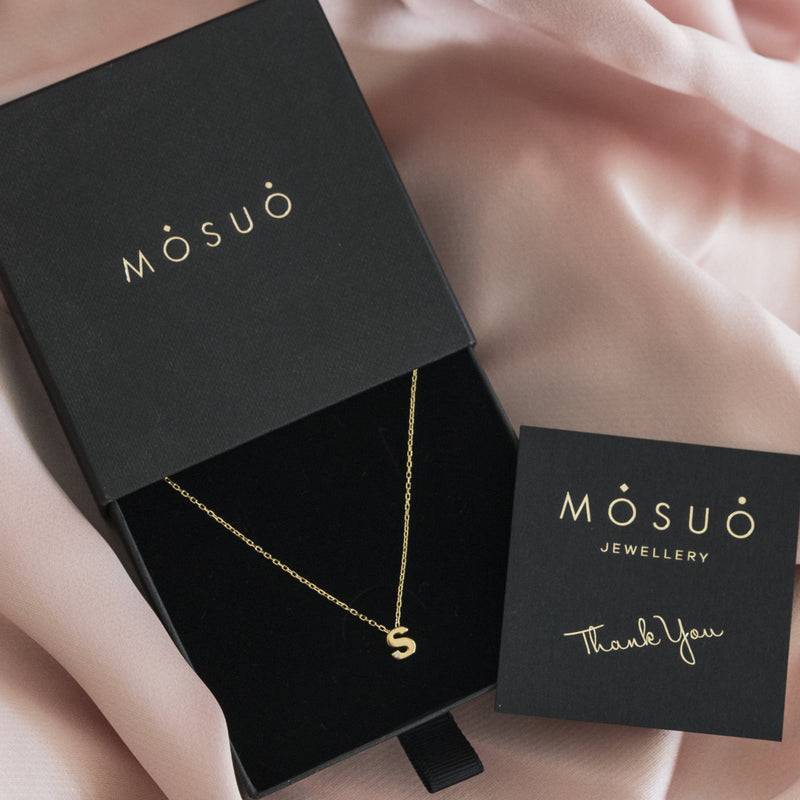 Mosuo Jewellery Diamant Buchstaben Halskette “S”- Vermeil Clearance-Verkauf