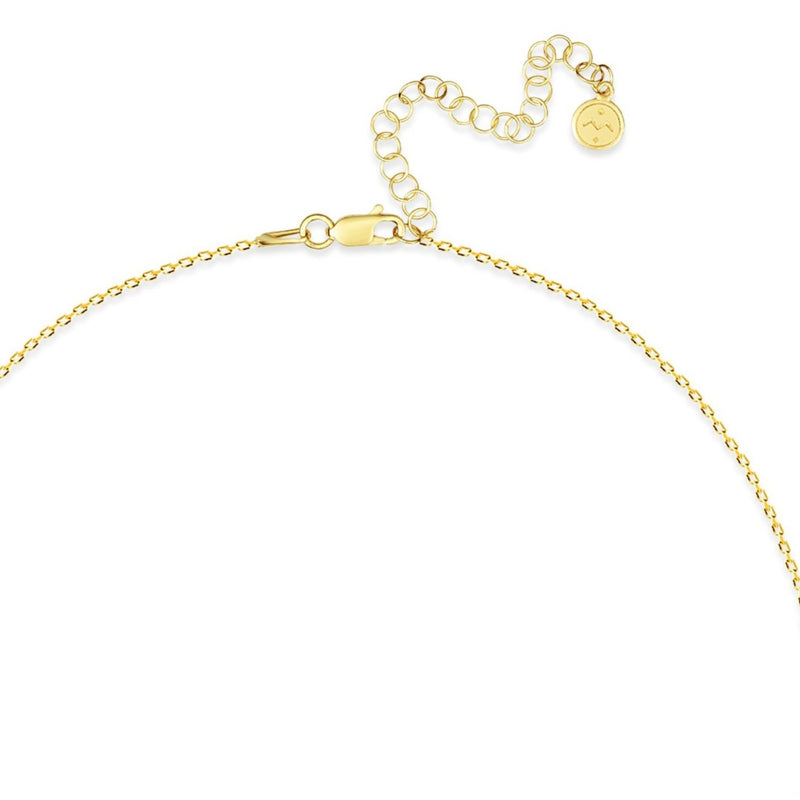 Mosuo Jewellery Diamant Buchstaben Halskette “T”- Vermeil Kostenloser Versand international