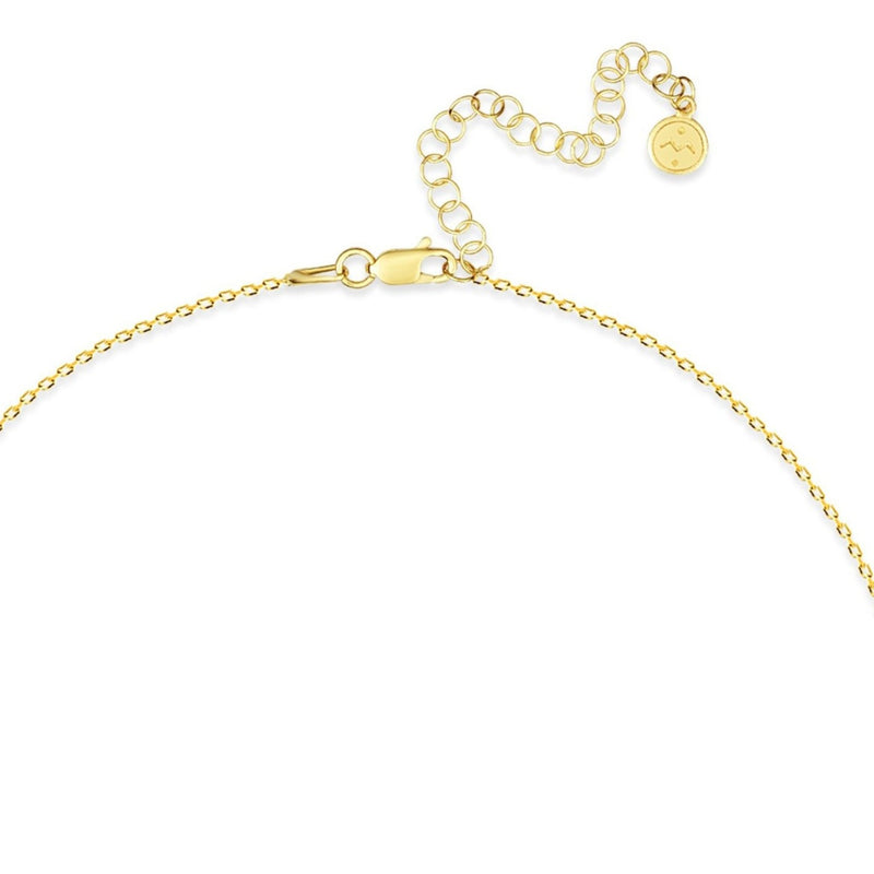 Mosuo Jewellery Diamant Buchstaben Halskette “V”- Vermeil Begrenzt auf 3 Tage