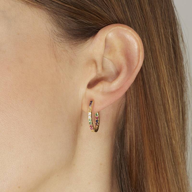Mosuo Jewellery Regenbogen Creolen - Vermeil Speichern exportieren