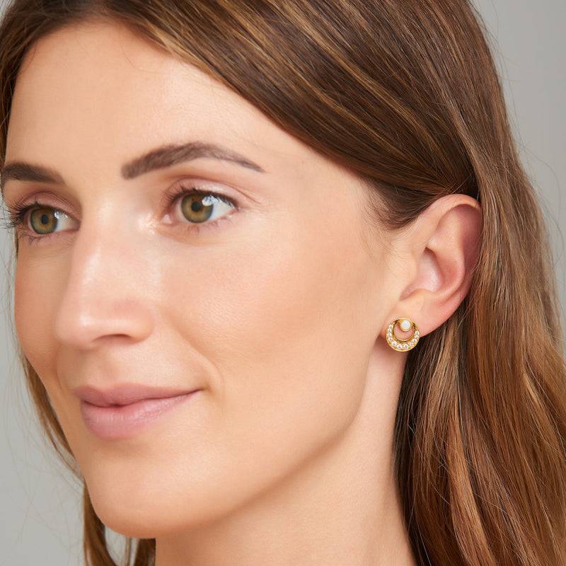 Mosuo Jewellery Mond Opal Ohrringe - Vermeil 50% Rabatt für begrenzte Zeit