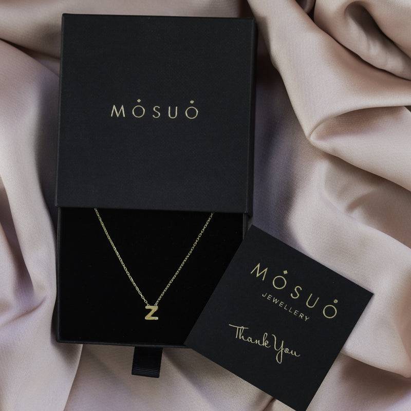 Mosuo Jewellery Diamant Buchstaben Halskette “Z”- Vermeil Angebote