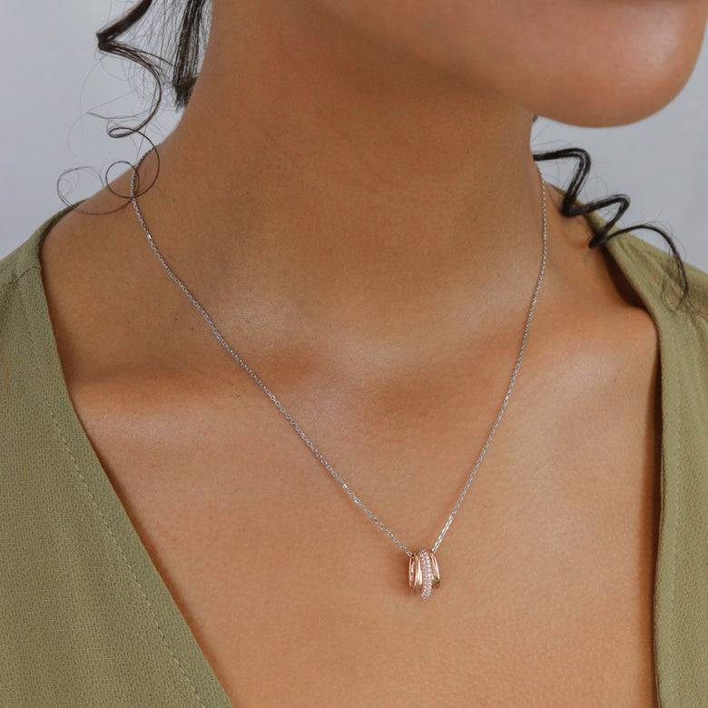 Nana Kay Echtgold Collier pendentif Rosé Vierteljährliche Förderung