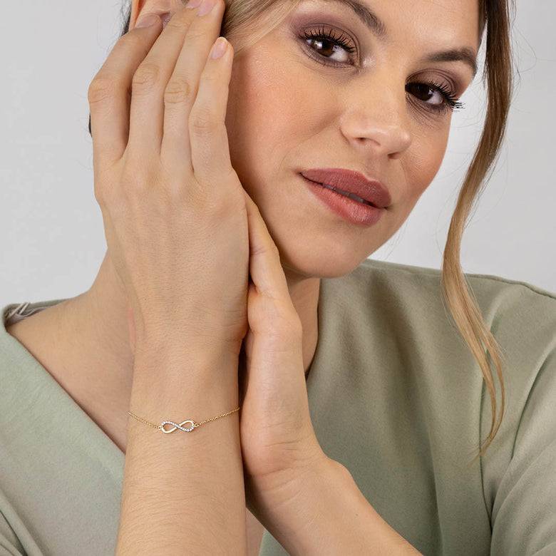 Nana Kay Echtgold Armband Infinity Günstiger Verkauf