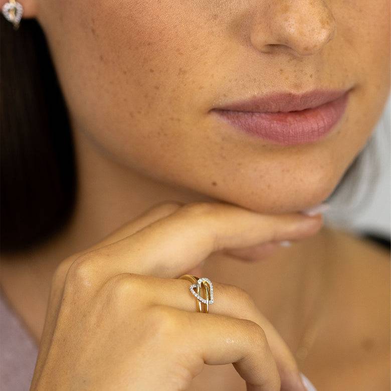 Nana Kay Echtgold Ring près du coeur Jubiläumsangebot