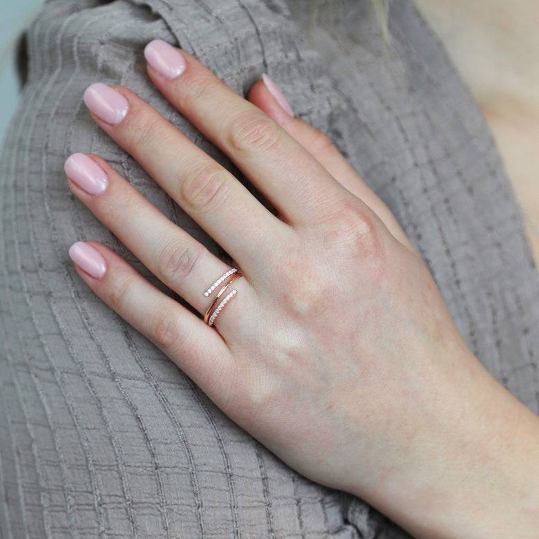 Nana Kay Echtgold Ring Passer Rosé Neueste Mode